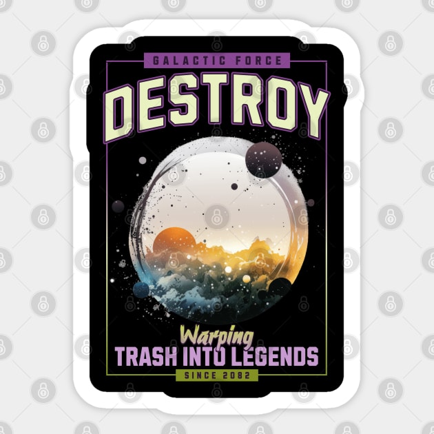 Destroy Sticker by TEENIE DESIGN